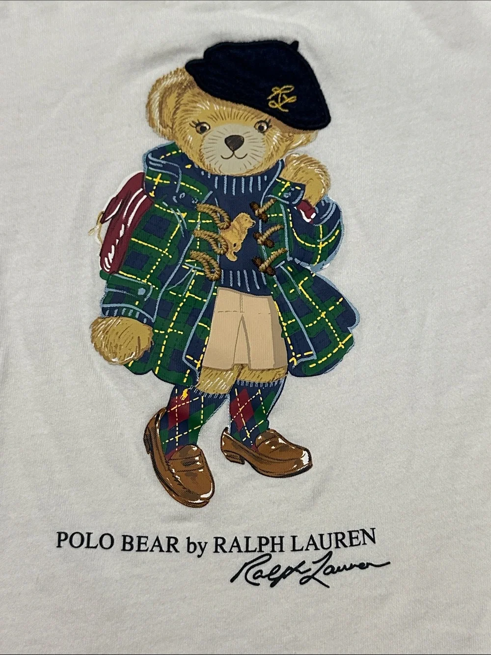 Toddler Girls Ralph Lauren Polo Bear Long Sleeve Shirt